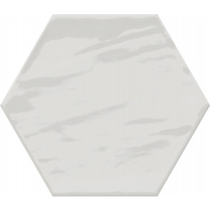 Monochrome Hexagon White Brillo